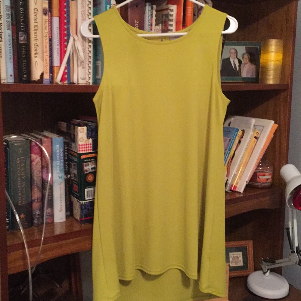 Sleeveless tunic hi lo hem Top